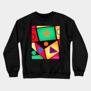 Super Fun Square Shape Design Crewneck Sweatshirt